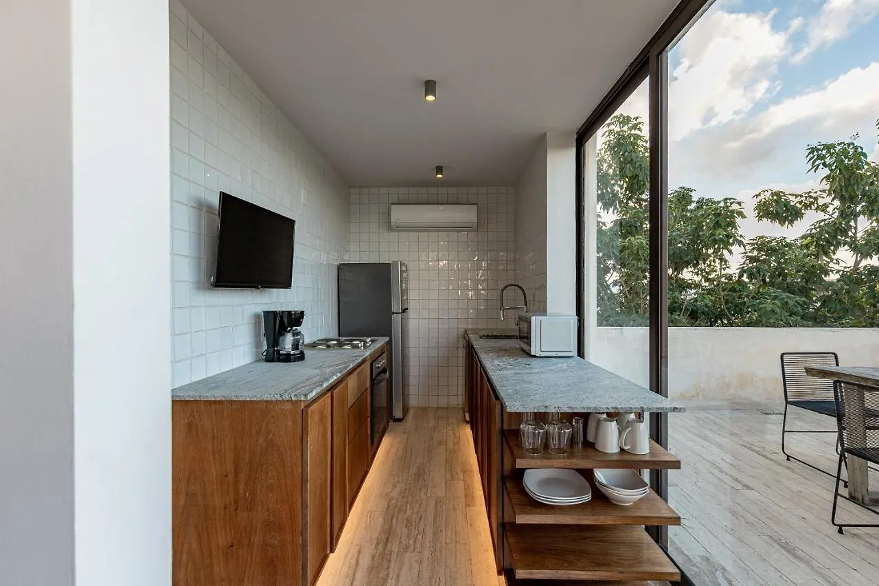 407 Stunning Penthouse Apartment For 2 图卢姆 0*,  墨西哥